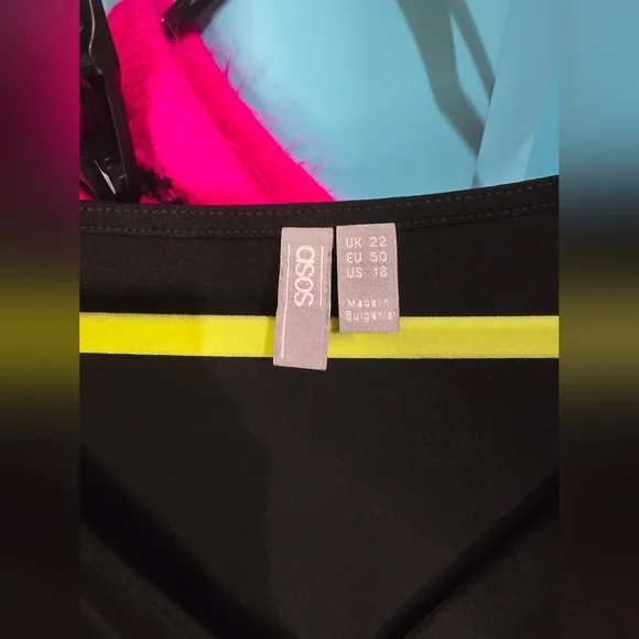 NWOT Asos curve black blouse size 18 - Picture 3 of 6